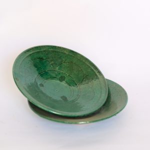 Afghan Hand-Made pottery platter (2Pcs)